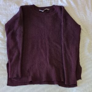 Athleta Rich Plum Crew Neck Sweater